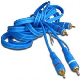 Cabo Rca 5 Metros Conector Banhado A Ouro Dupla Blindagem