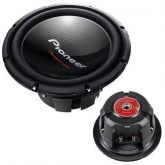Subwoofer Pioneer 310 D4 12 1400 W Bobina Dupla Cara Preta